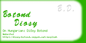 botond diosy business card